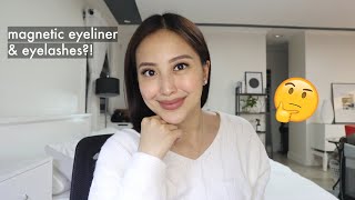 Trying Out Magnetic Eyelashes / Eyeliner | Philippines | Review