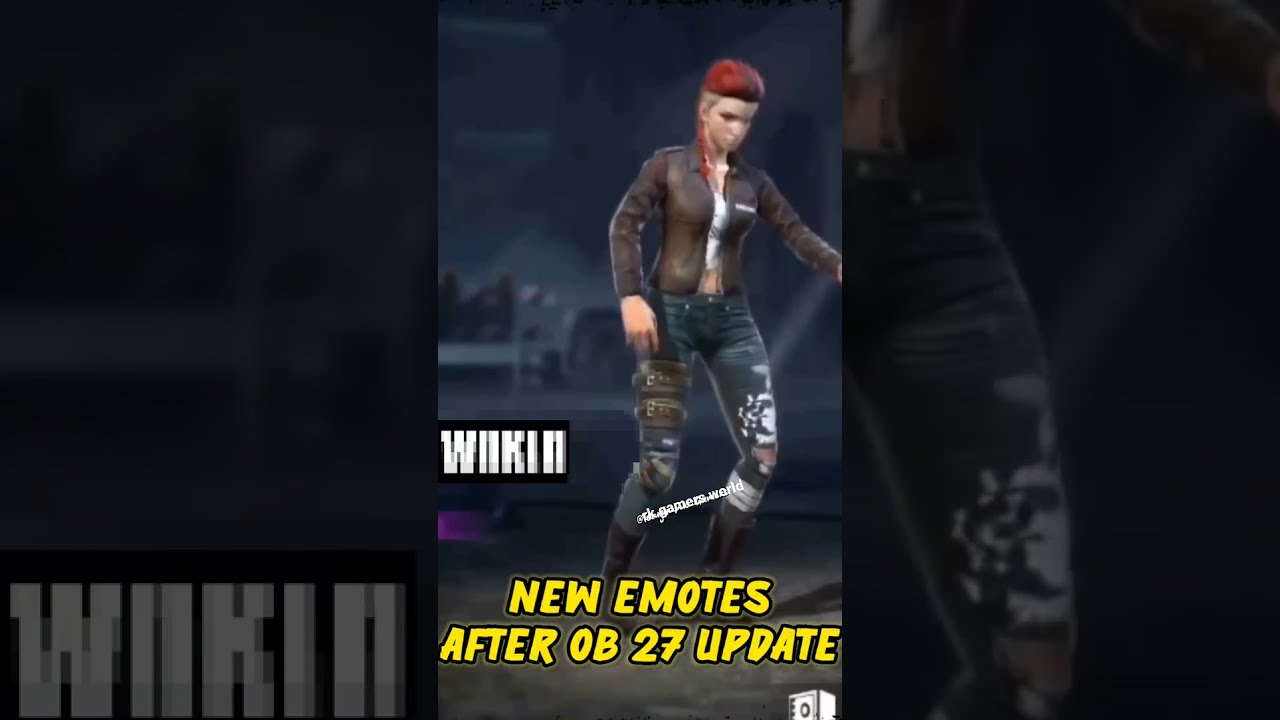 new emotes after🔥🔥 OB27 update 🤨🤨