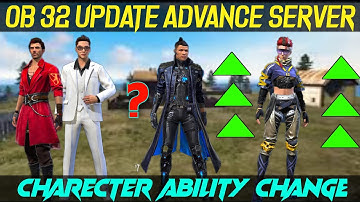 OB32 UPDATE ADVANCE SERVER CHARACTER ABILITY CHANGE ?CRONO,K,SKYLER ABILITY CHANGE ADVANCE SERVERS