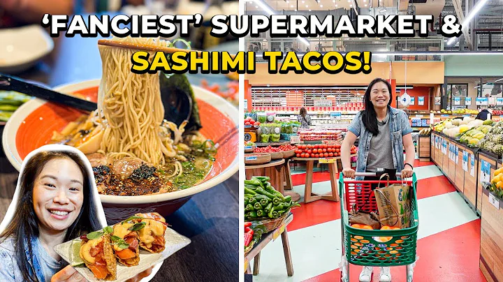 Tasty RAMEN & SASHIMI TACOS, Grocery Haul at 'Fanc...