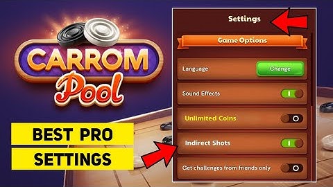 BEST PRO SETTINGS FOR CARROM POOL | JAMOT GAMING