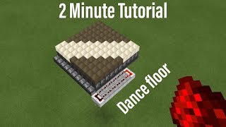 2 Minute Tutorial: how to make a dance floor in Minecraft bedrock