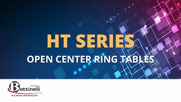 HT Series video | Bettinelli Automation Components | Knowledge series