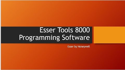 Esser Tools 8000 Programming Software