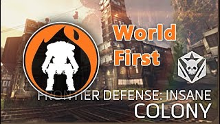 World First Scorch Solo INSANE Colony - Titanfall 2 Frontier Defense