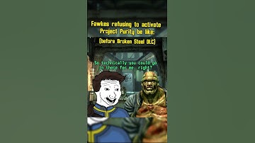 Fawkes refusing to activate Project Purity be like: #fallout #memes #shorts