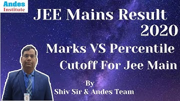 JEE Main Result 2020 | Marks VS Percentile | Cutoff For JEE Main