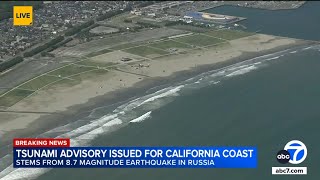 Tsunami advisory issued for California coast after 8.8 magnitude earthquake near Russia