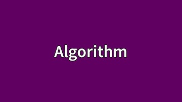 Algorithm Meaning