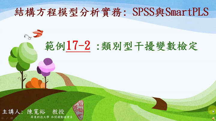 SmartPLS 范例17-2: 类别型干扰变量检定 - 天天要闻