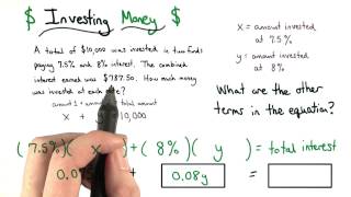 Interest Equation - Visualizing Algebra