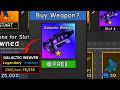 I MAXED OUT GALACTIC WEAVER + SHOWCASE in Survive Zombie Arena Roblox!!