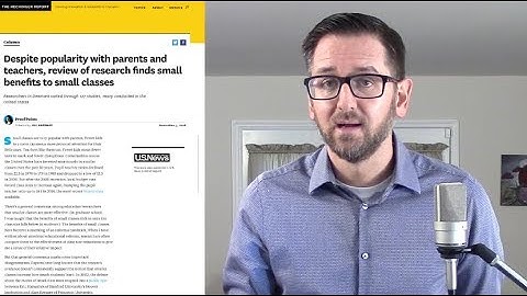 Small Benefits to Small Classes (The Hechinger Report) | #TheSingleIssue with Dr. Lodge McCammon