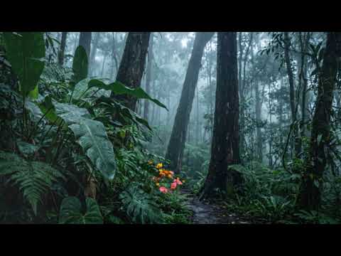 99% Instantly Deep Sleep With Soothing Rain Sounds - Heavy Rain On Forest Leaves For Heal Insomnia