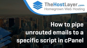 How to pipe unrouted emails to a specific script in cPanel
