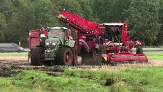 AARDAPPEL OOGST MET EEN GRIMME VARITRON 470 FENDT 1050 FENDT 728 VGM HOOG LOSER