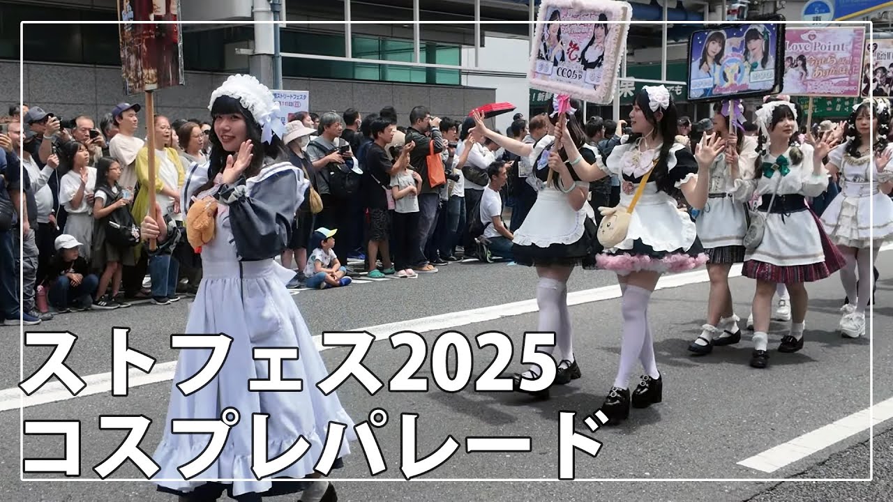 【4K】日本橋ストリートフェスタ2025コスプレパレード Nippombashi Street Festa 2025 Cosplay Parade