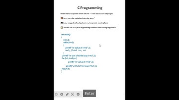 C Programming: Basics for Loop # for loop #while loop