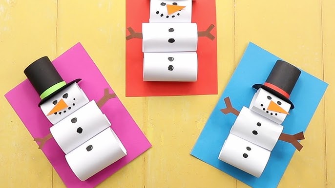 How to make a snowman out of paper #craft #crafting #howto #learntocra, mori craft
