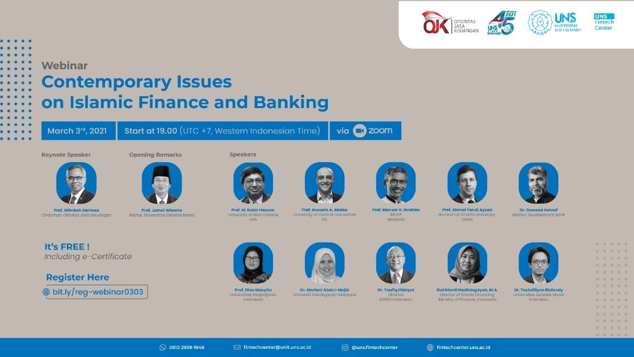 Webinar Contemporary Issues on Islamic Finance and Banking - YouTube