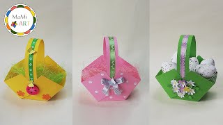 HOW TO MAKE A EASTER BUSKET FAST AND EASY | DIY Paper Craft Idea