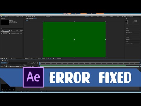 Imported Video Is Green in After Effects 2023 | ERROR 1