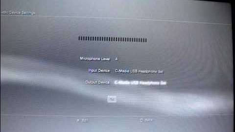 How to connect your usb headset to ps3