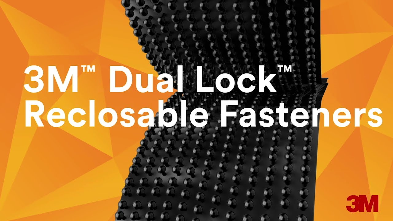 3M Dual Lock Reclosable Fastener Black; Clear Acrylic:Facility Safety and