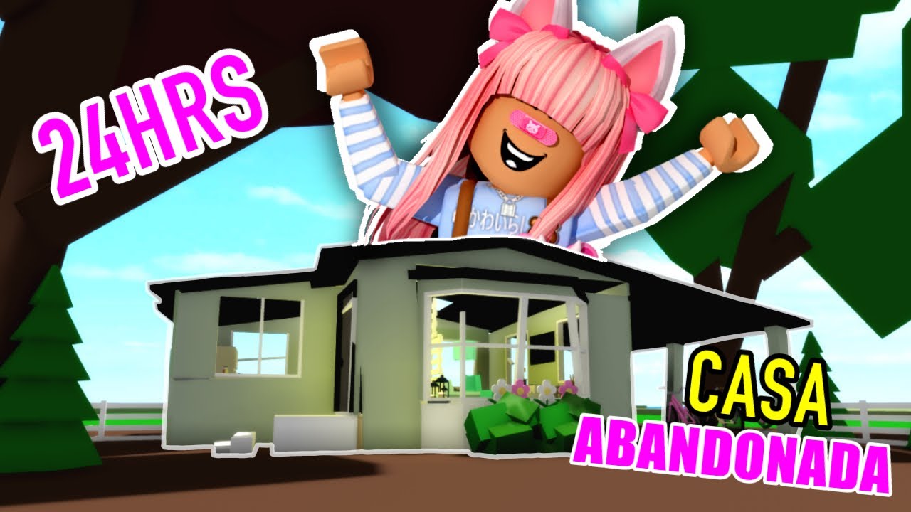 😮Pase 24HRS en la casa abandonada de Brookhaven😨/Roblox