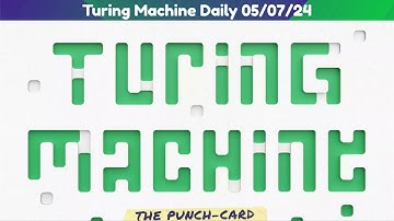 2024-07-05 Turing Machine - BGA - Daily Challenge