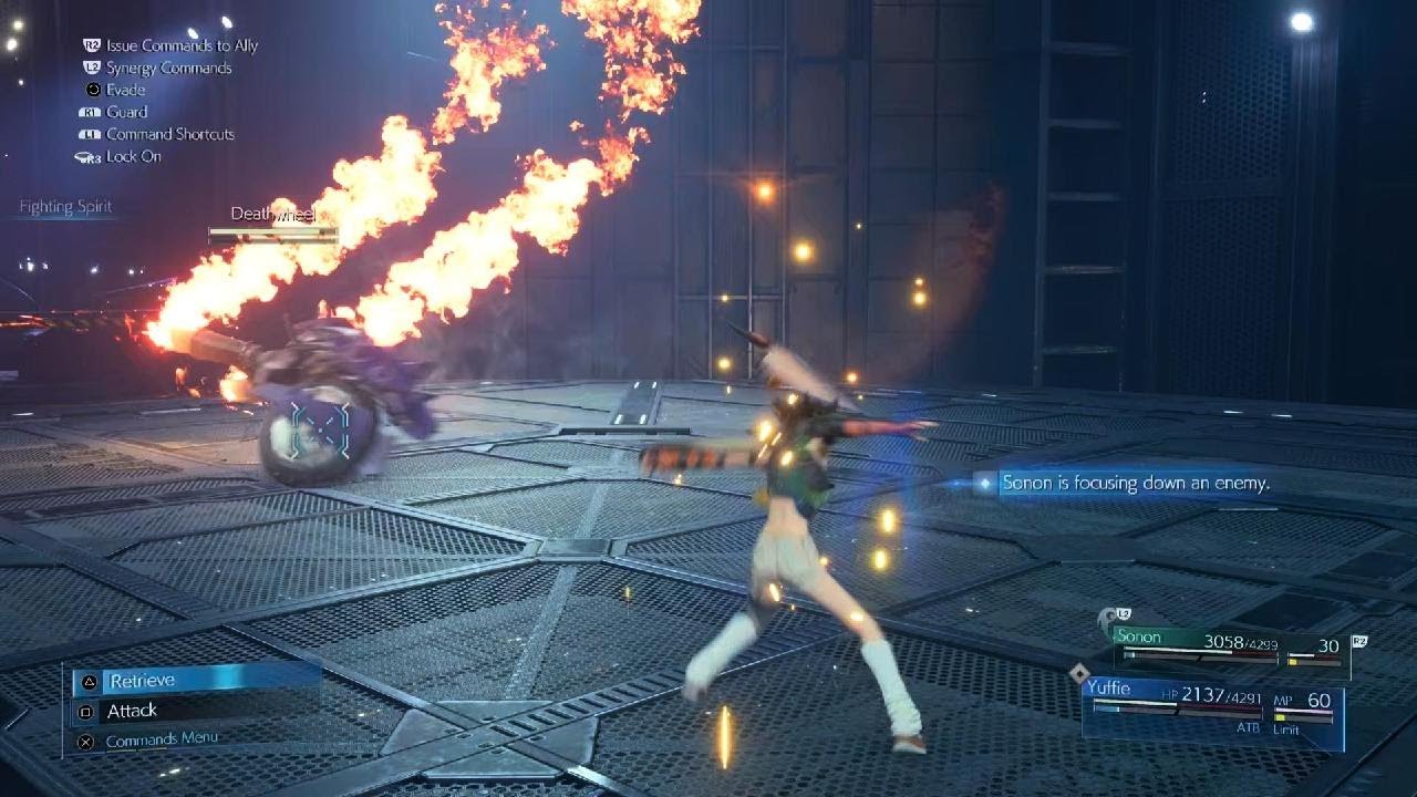 FINAL FANTASY VII REMAKE INTERmission Deathwheel battle
