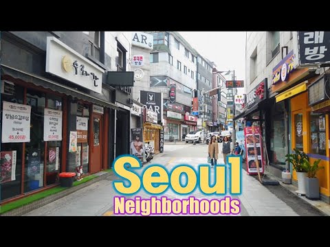 Seoul, Korea - Walking Tour of Neighborhood - 4K - Daehak-dong [Gwanak-gu 3] 6(3)-21