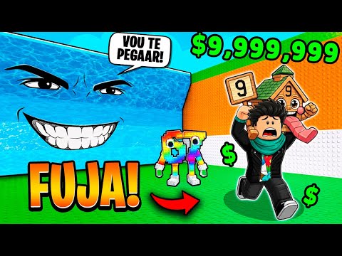 😱 MEU DEUS! CONSEGUI $1 TRILHÃO NO FUJA DA TSUNAMI 🌊 PARA BRAINROTS 🔥