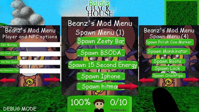 Fun With Baldi's Basics Mod Menu 