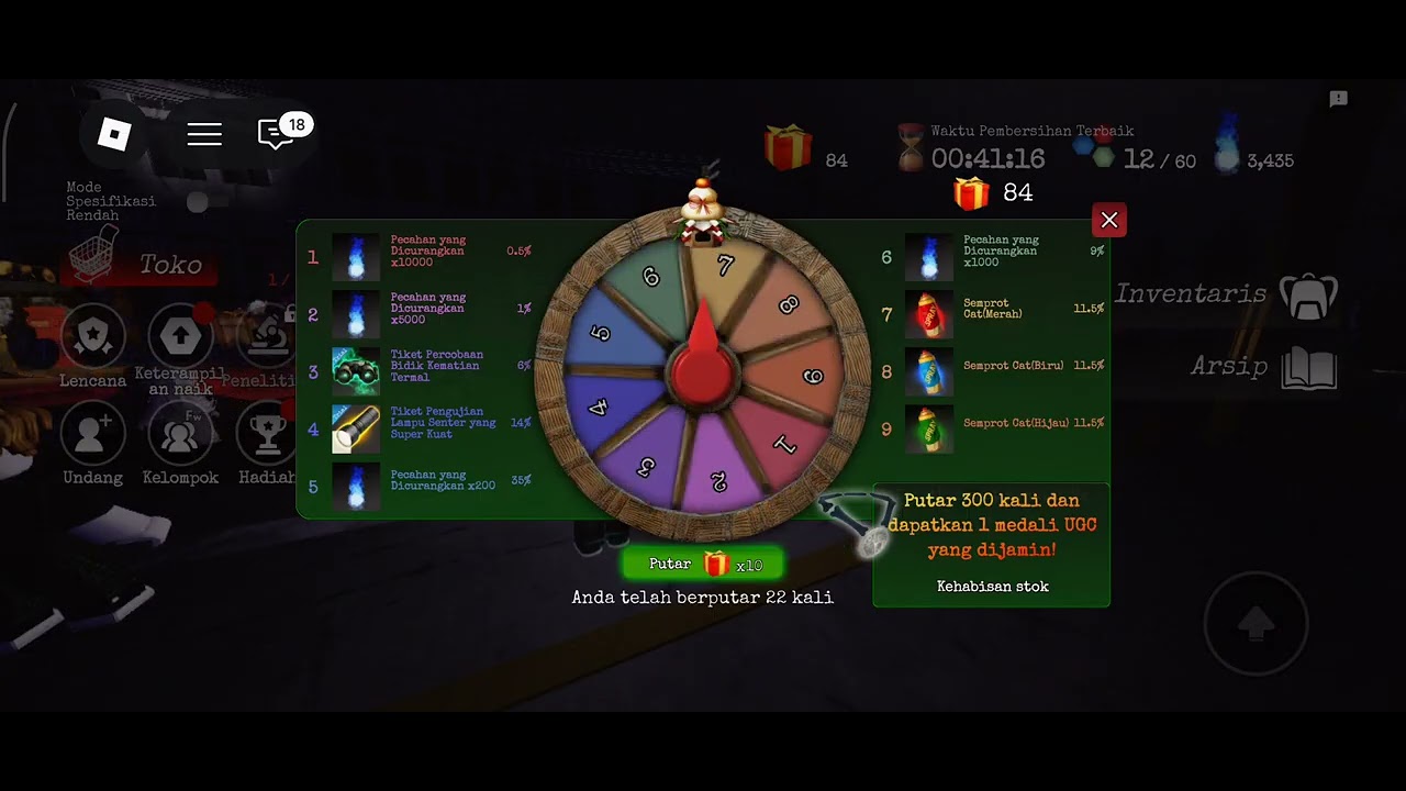 Gacha Item Peta Peta School Nightmare, Event Natal - Roblox