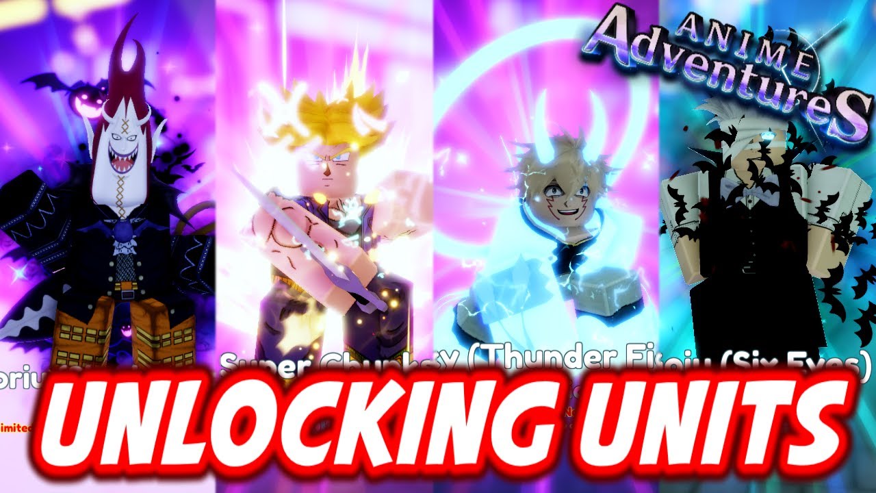 UNIQUE GREED]Anime Adventures, 7 Rainbow Traits, 2 Secret 20+ Mythic  Units, Unverified Account