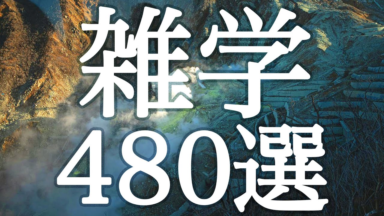 【睡眠用】睡眠導入💤流したまま眠れる🐏おもしろ雑学４８０選【広告は最初のみ（途中広告なし）】