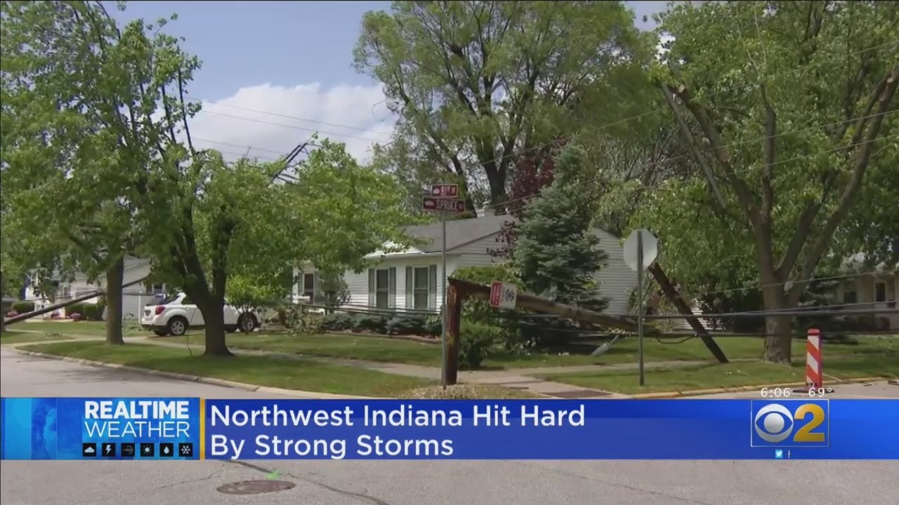 High Winds Cause Serious Damage In Indiana - YouTube