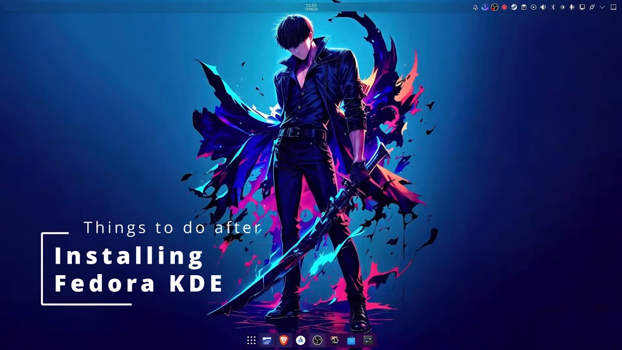 Things to do after Installing Fedora KDE - YouTube