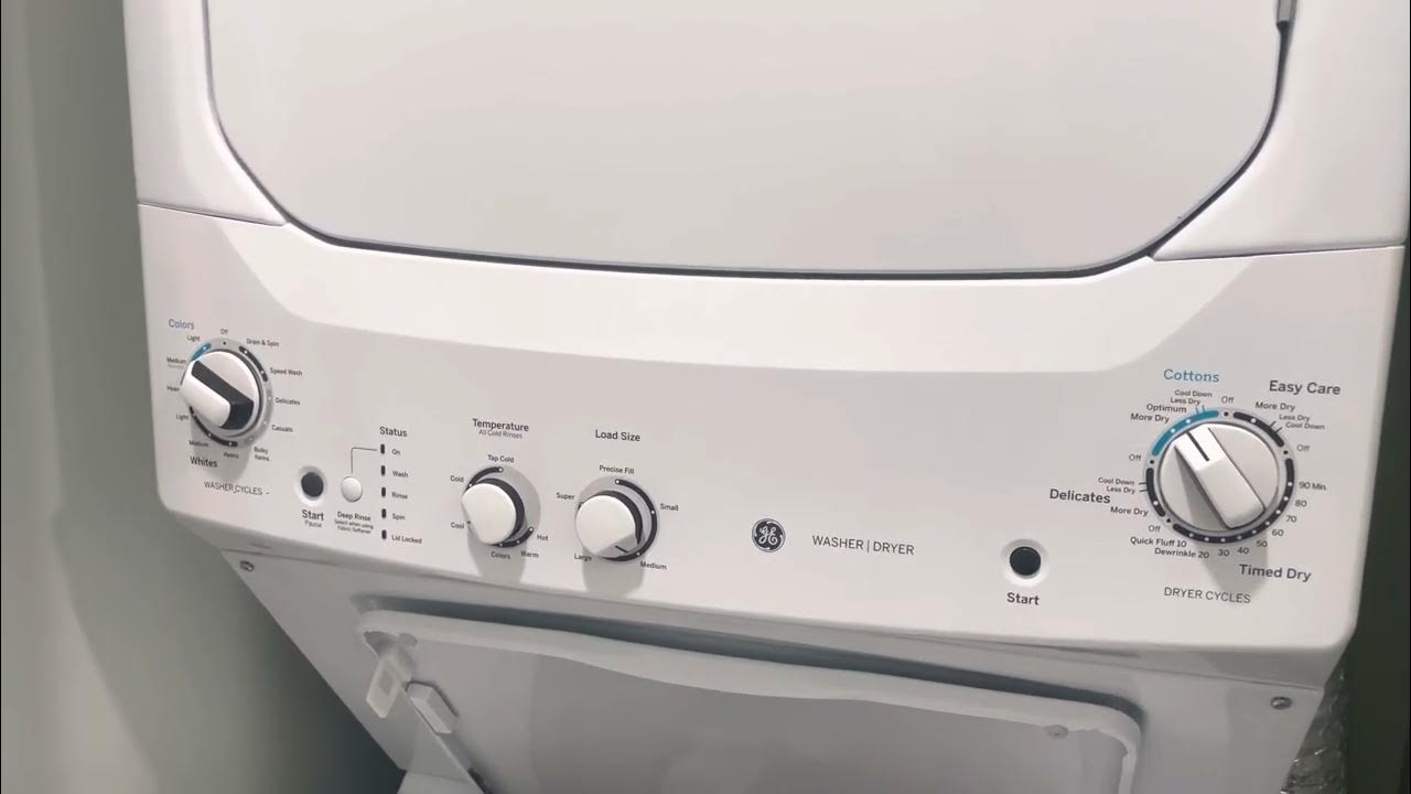 GE (General Electric) GUD27ESSM1WW Washer & Dryer Combo Dryer Test