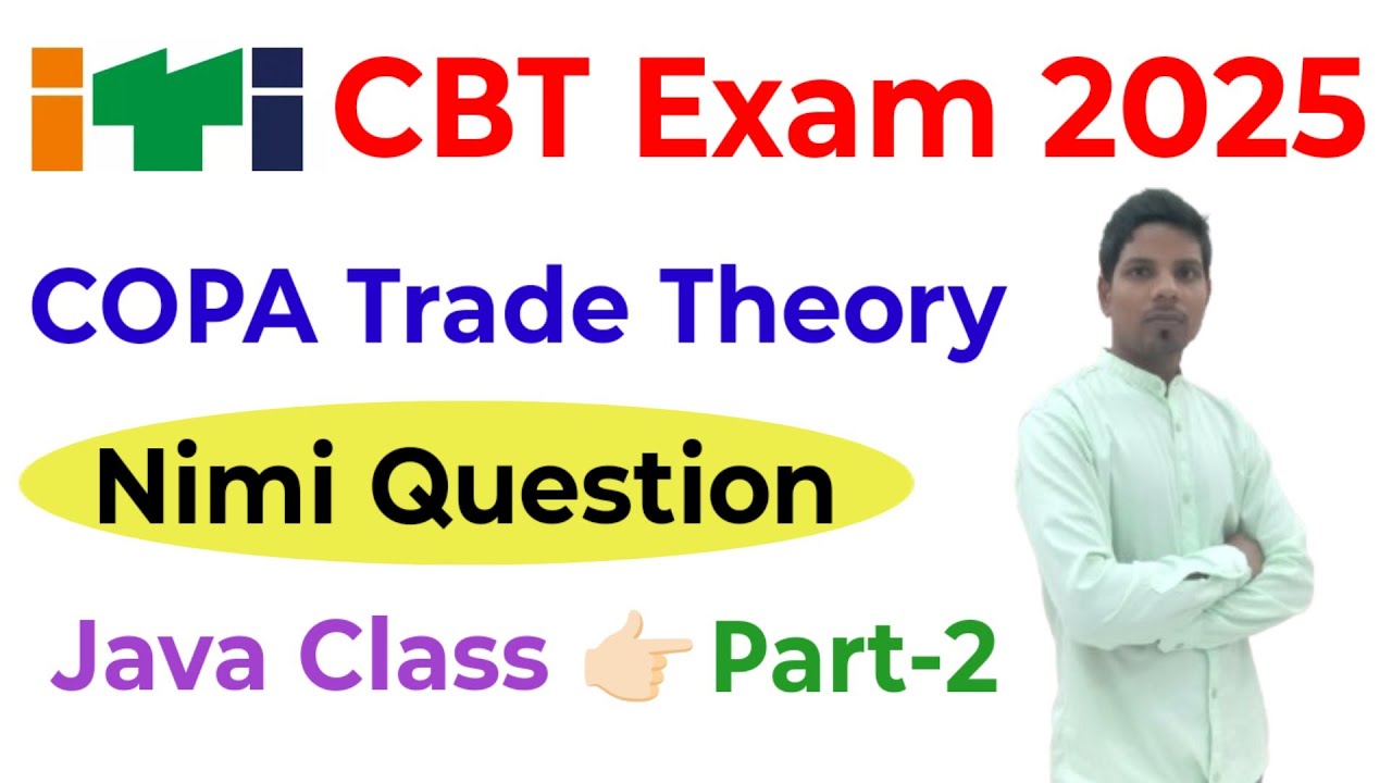 ITI COPA trade Theory Part 2 / ITI CBT Exam 2025 / nimi based questions ...
