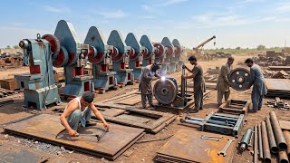 What Are These Giant Machines Being Built For? 😱 | Hydraulic Power Press Manufacturing