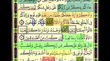 النصف الاول من صفحة 159 من سورة الاعراف الايات من 68:71 مكررة بصوت الشيخ محمود الحصري
