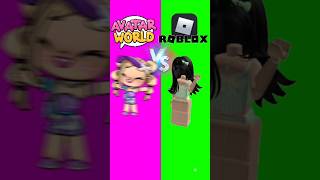 ROBLOX VS AVATAR WORLD 😱 WHICH IS BETTER?! 🔥 #avatarworld #gaming #viral #reallife #roblox