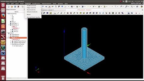 Lesson 37 Salome-MECA. Mixed meshing with SubMesh