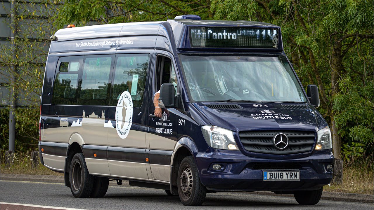 Oxford Bus Company 971 Benz sprinter city 45 thrash on motorway