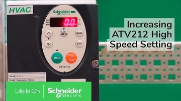 Increasing ATV212 High Speed Setting Beyond 60Hz | Schneider Electric Support