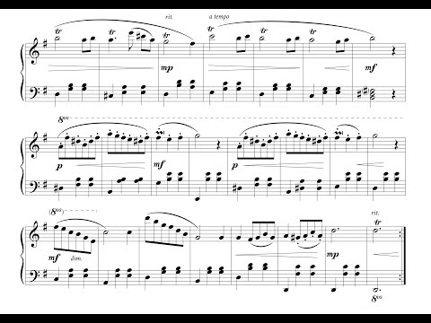 Dersom: "Trill" waltz in G major; Op. 1, No. 11 [with sheet music]