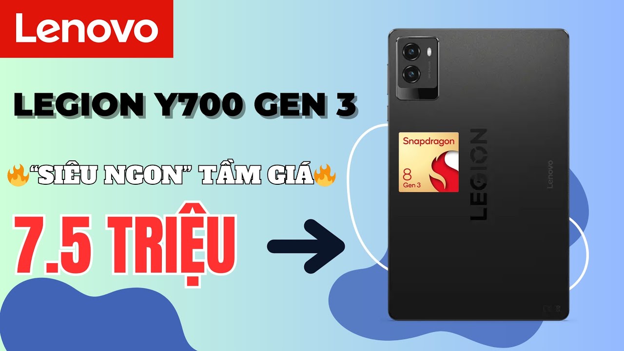 The best Gaming Tablet of 2025? Lenovo Legion Y700 2025 (Gen 3)