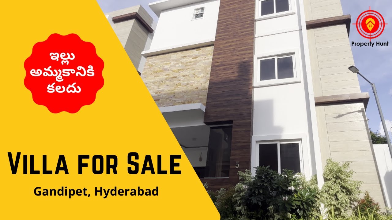 Beautiful Villa for Sale in Gandipet Villas in Hyderabad Villas in